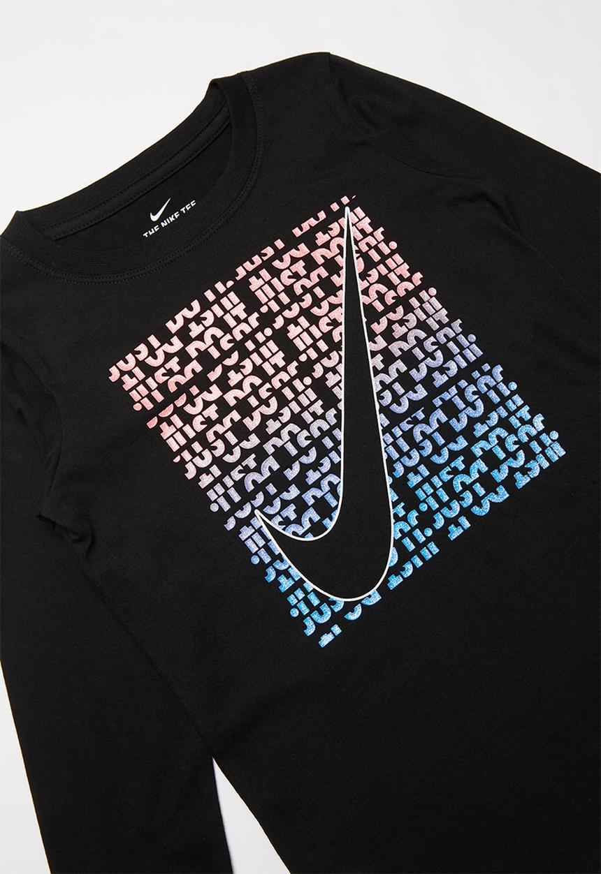 Nike - Nike repeat swoosh long sleeve tee - black
