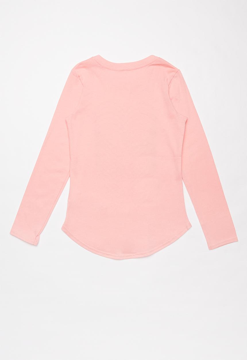 Nike - Nike reverb heart graphic long sleeve - peach 