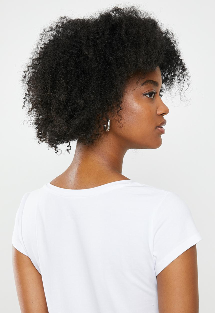 SISSY BOY - Round neck basic with logo - white
