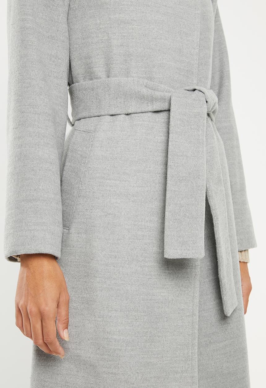 edit - Funnel neck coat - grey