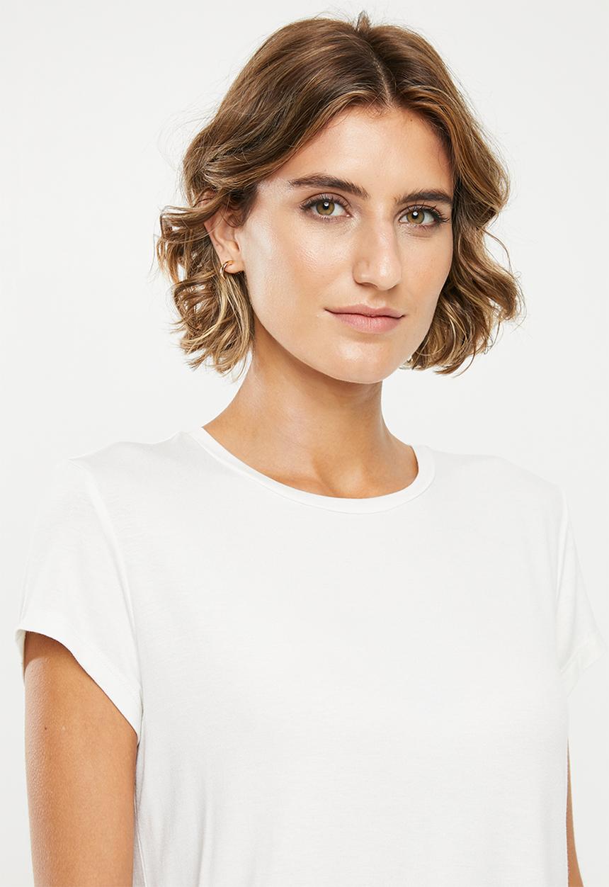 edit - 2pack basic scoop neck tee - white & navy