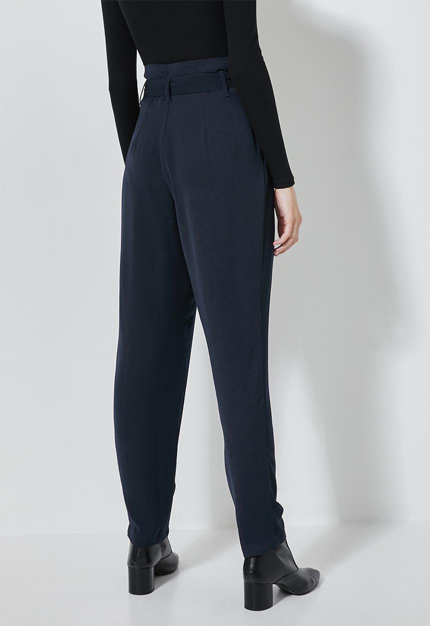 Superbalist - Paperbag trousers - navy