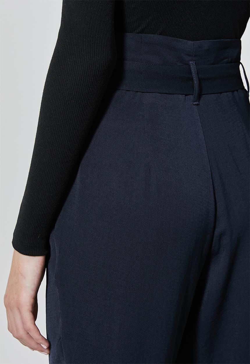 Superbalist - Paperbag trousers - navy