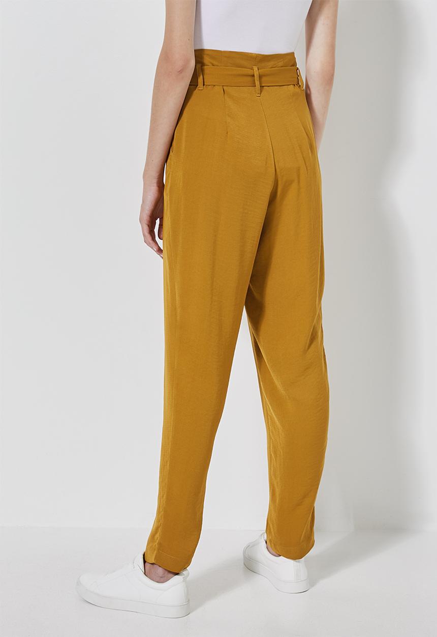 Superbalist - Paperbag trousers - mustard
