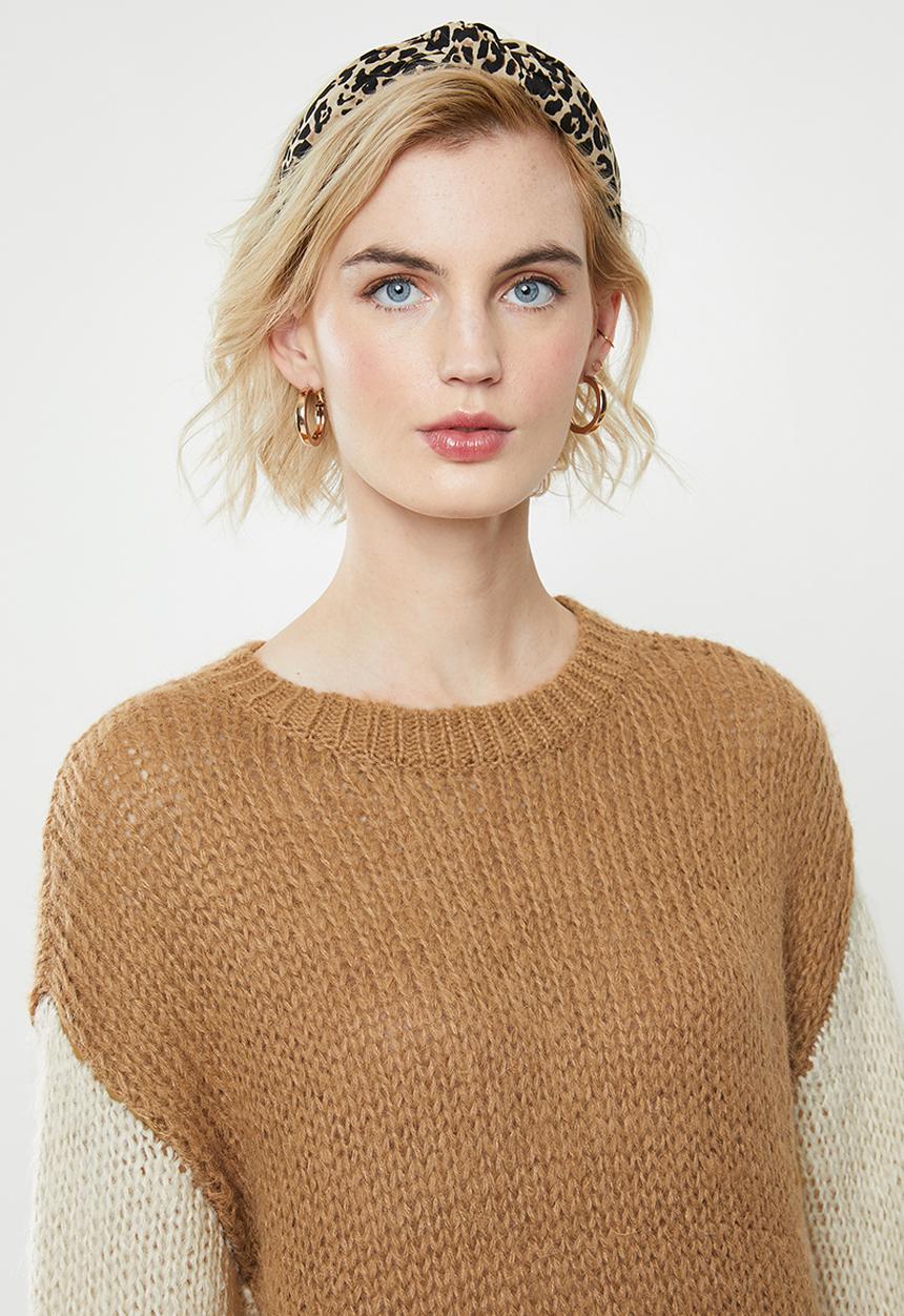 Vero Moda - Apollo ls o-neck blouse - tobacco brown