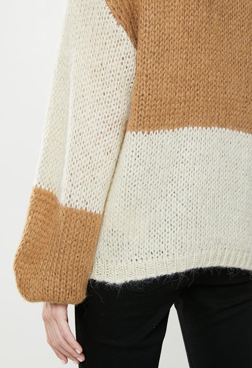Vero Moda - Apollo ls o-neck blouse - tobacco brown