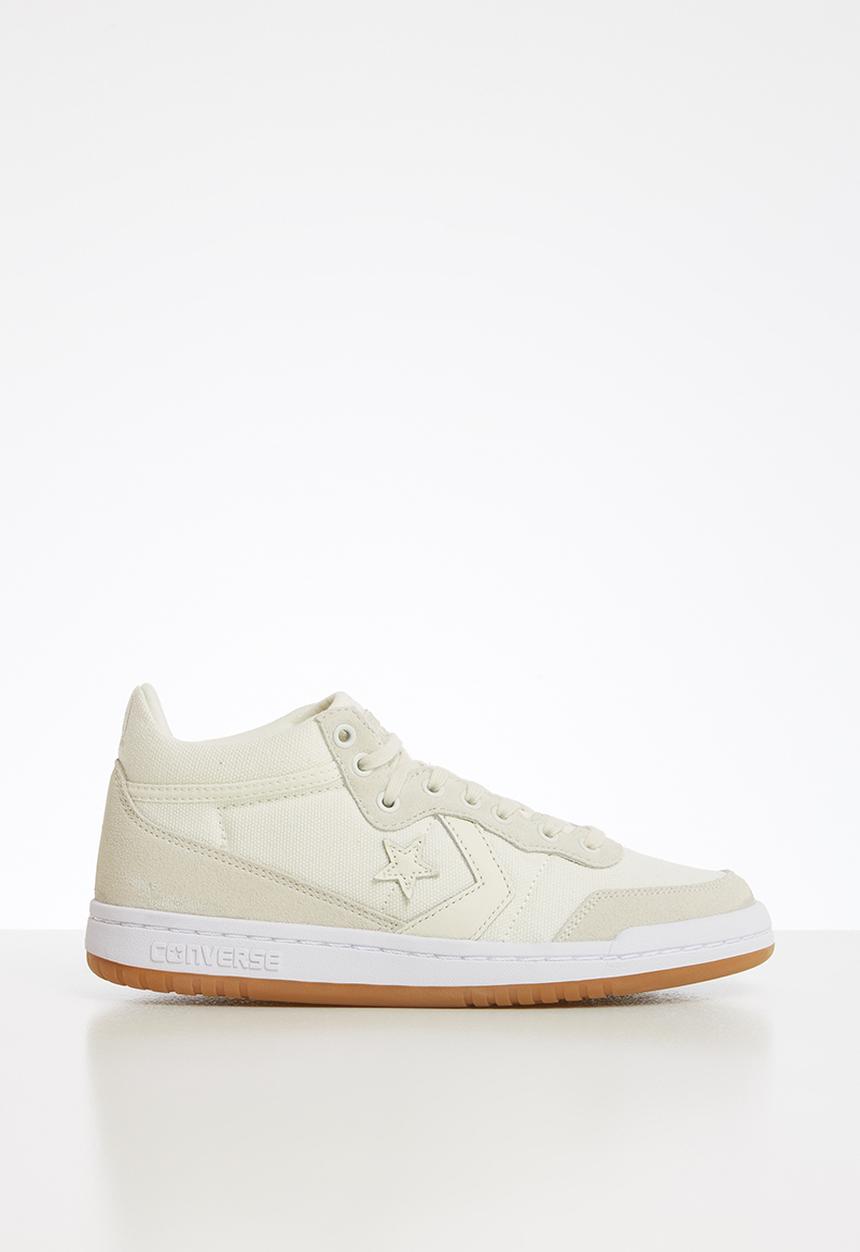 Converse - Ctas fast break summer textile mid y  - egret/white