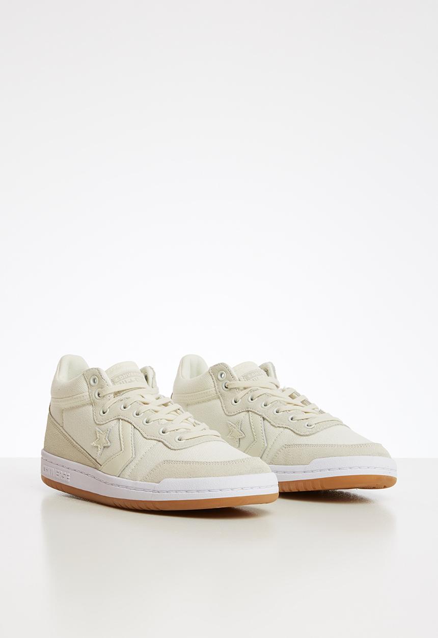 Converse - Ctas fast break summer textile mid y  - egret/white