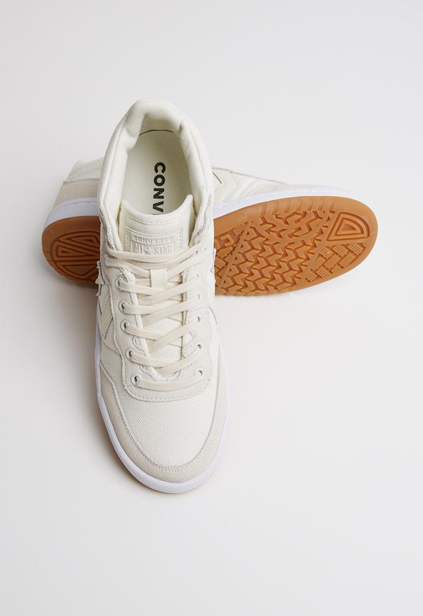 Converse - Ctas fast break summer textile mid y  - egret/white