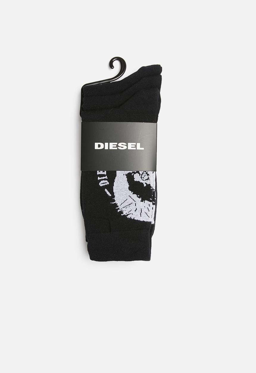 Diesel  - Ray 3 pack socks - black & white