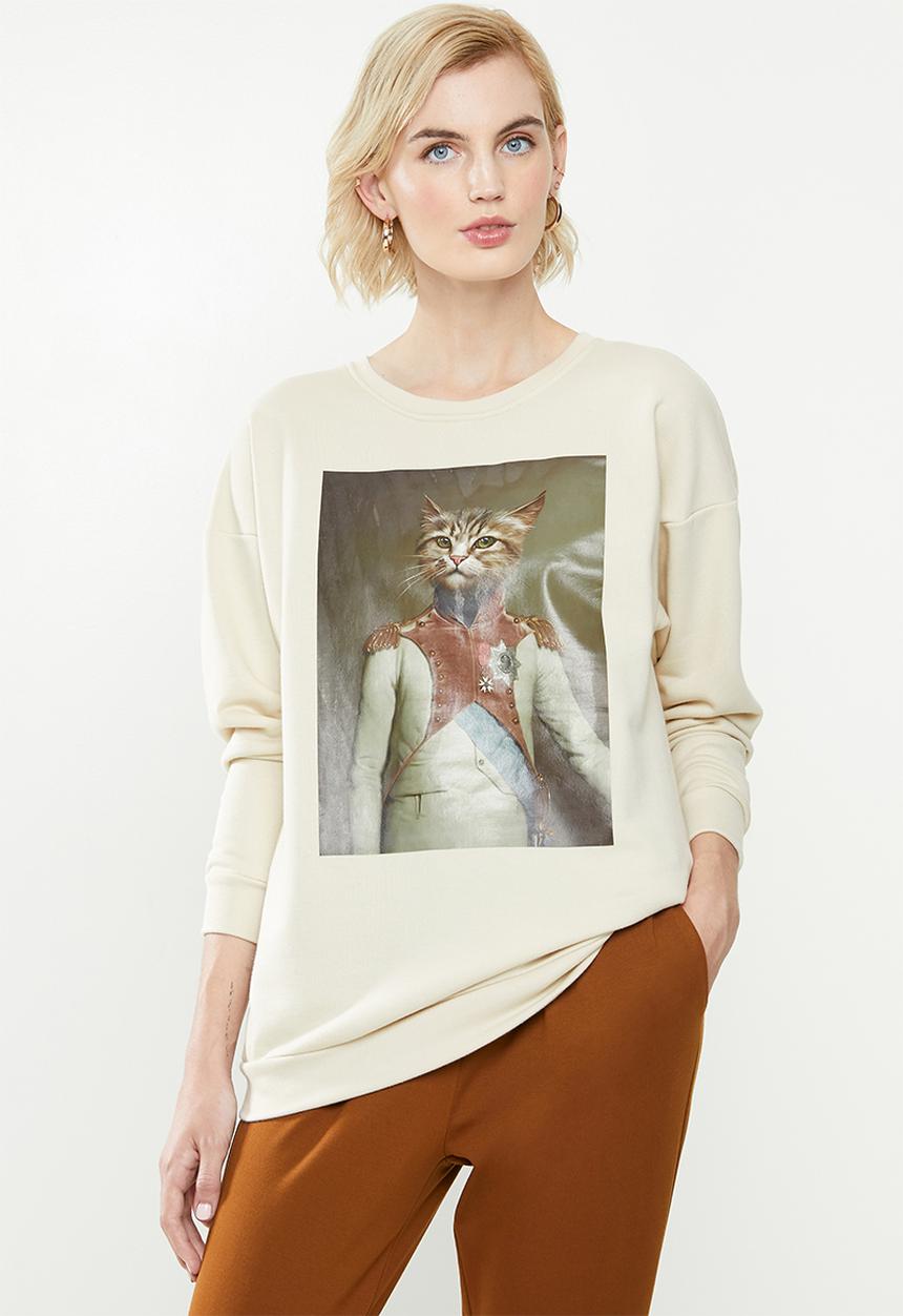 ONLY - Royal long sleeve o-neck sweater - pumice stone