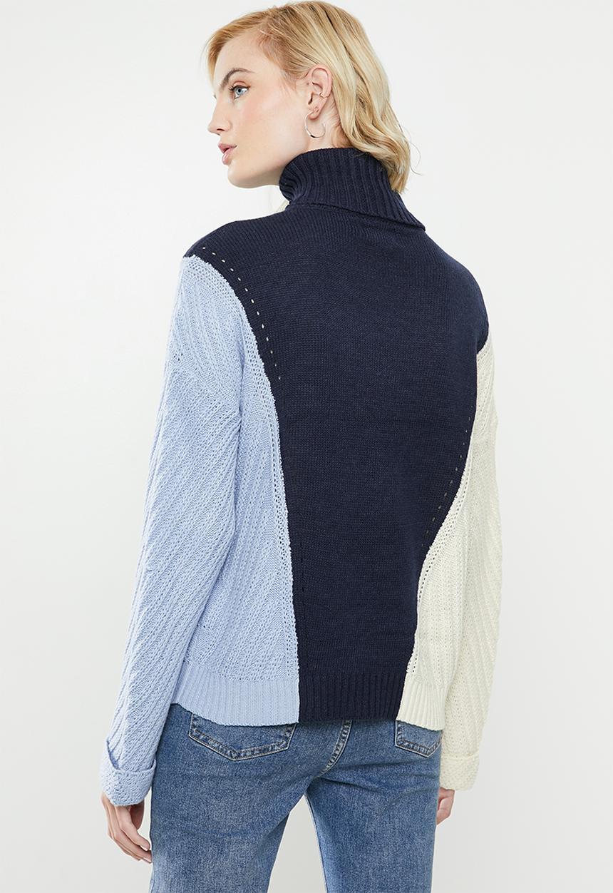ONLY - Vincina long sleeve rollneck pullover - multi 