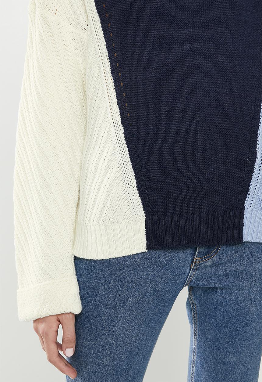 ONLY - Vincina long sleeve rollneck pullover - multi 