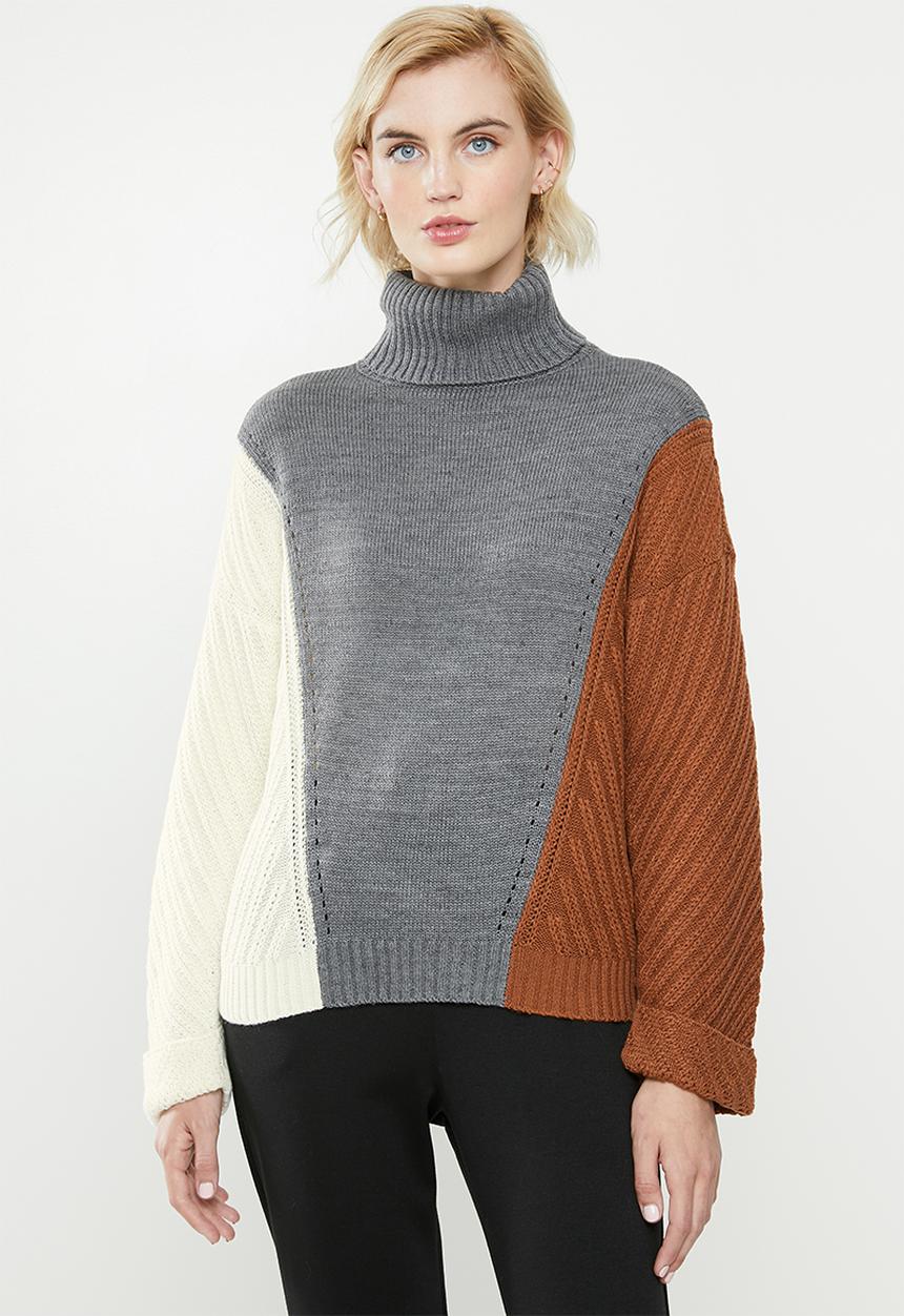 ONLY - Vincina long sleeve rollneck pullover - multi 