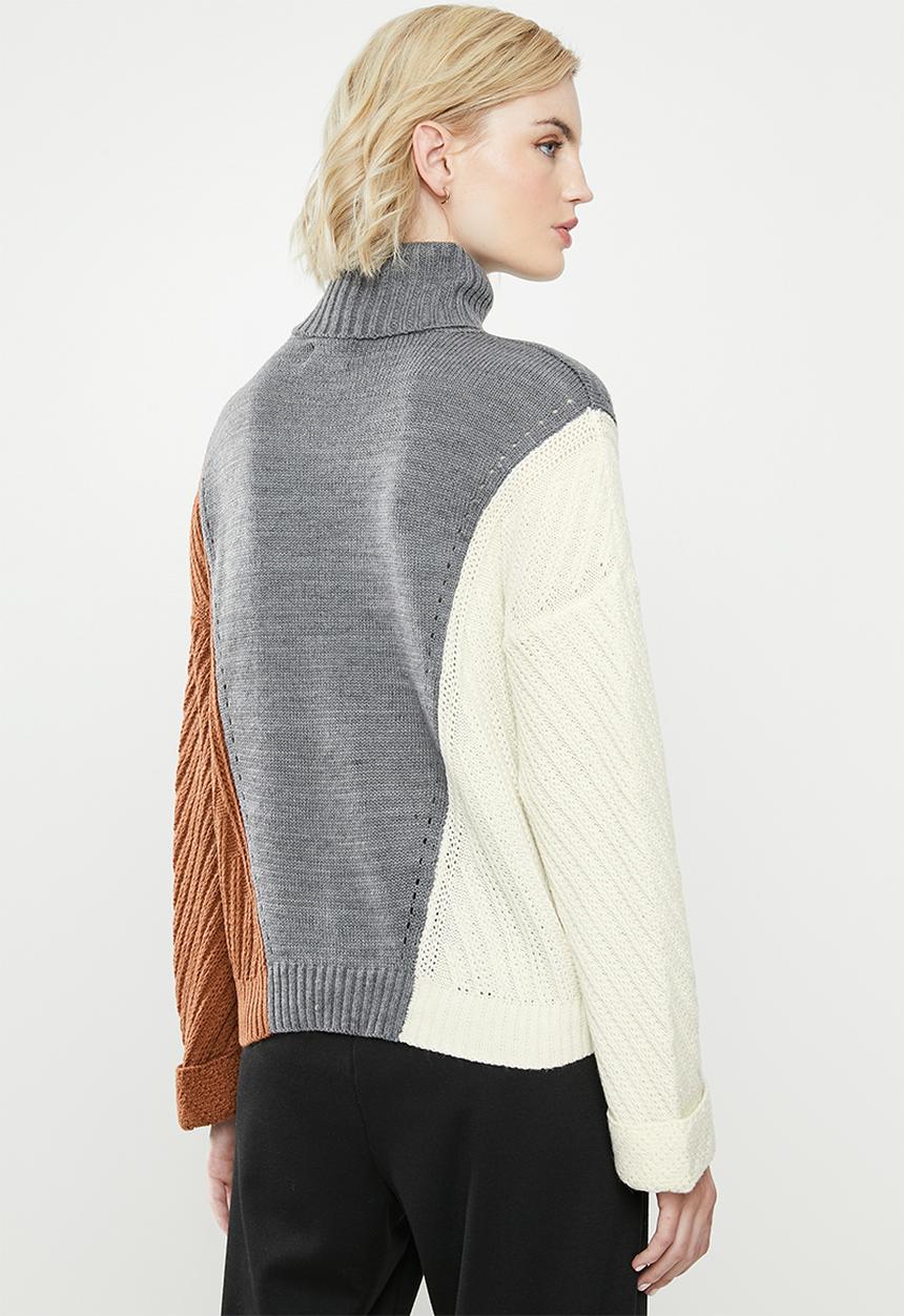 ONLY - Vincina long sleeve rollneck pullover - multi 