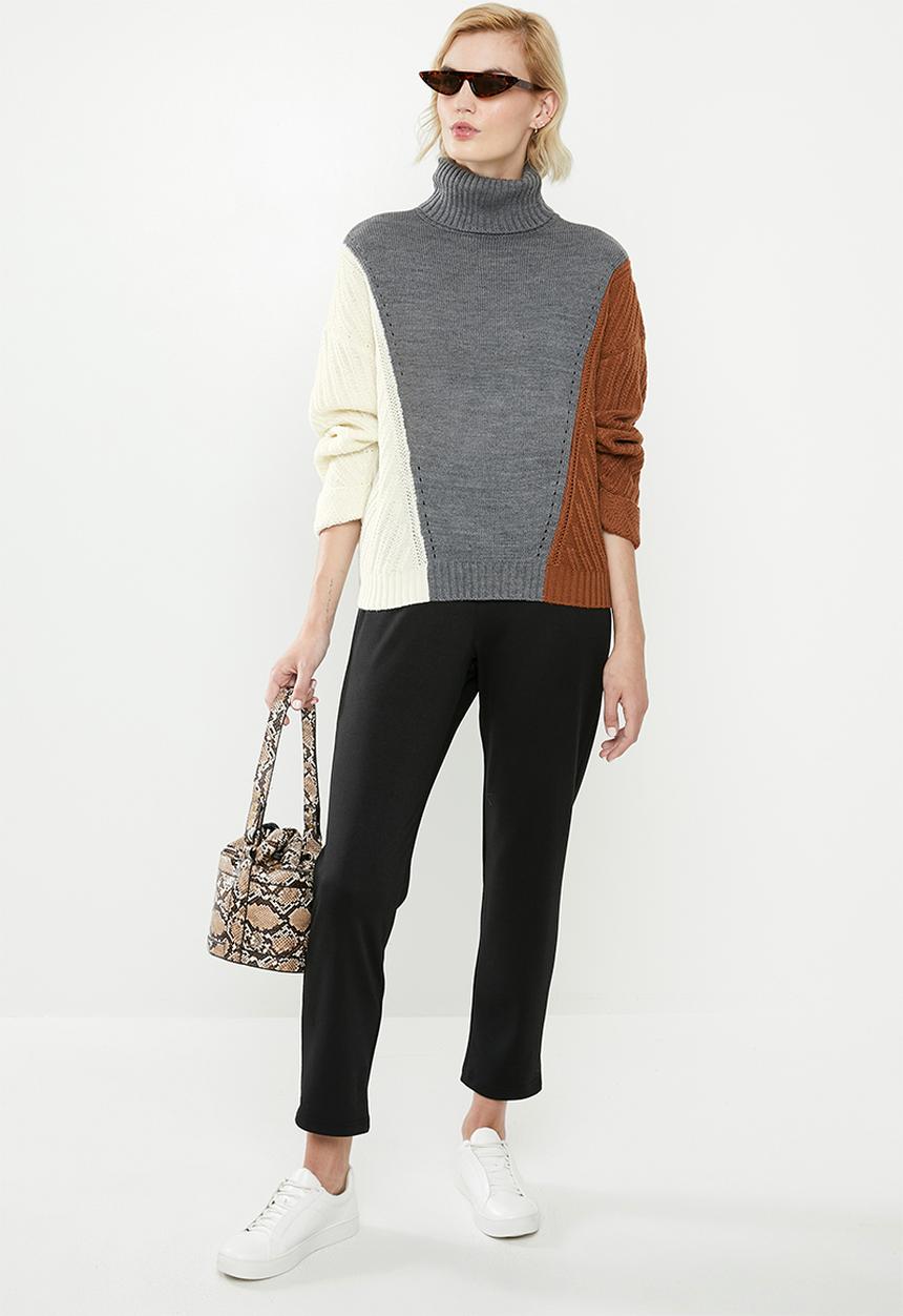 ONLY - Vincina long sleeve rollneck pullover - multi 