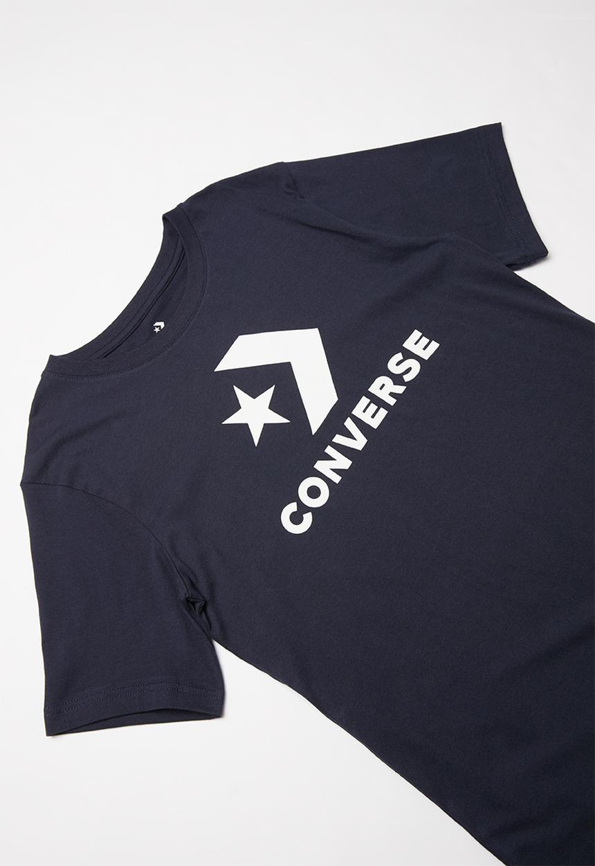 Converse - Converse boys stack wordmark graphic tee - navy