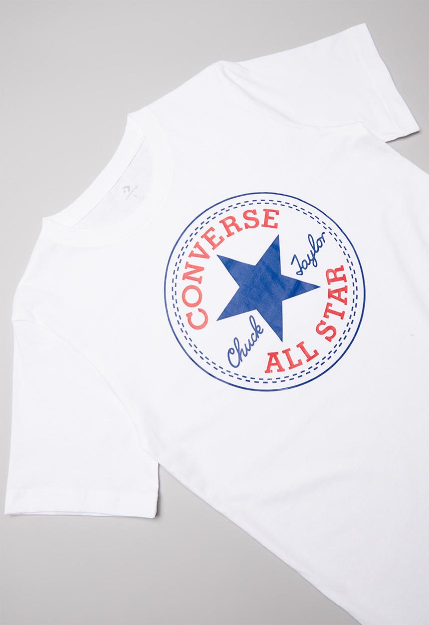 Converse - Converse boys chuck patch tee - white