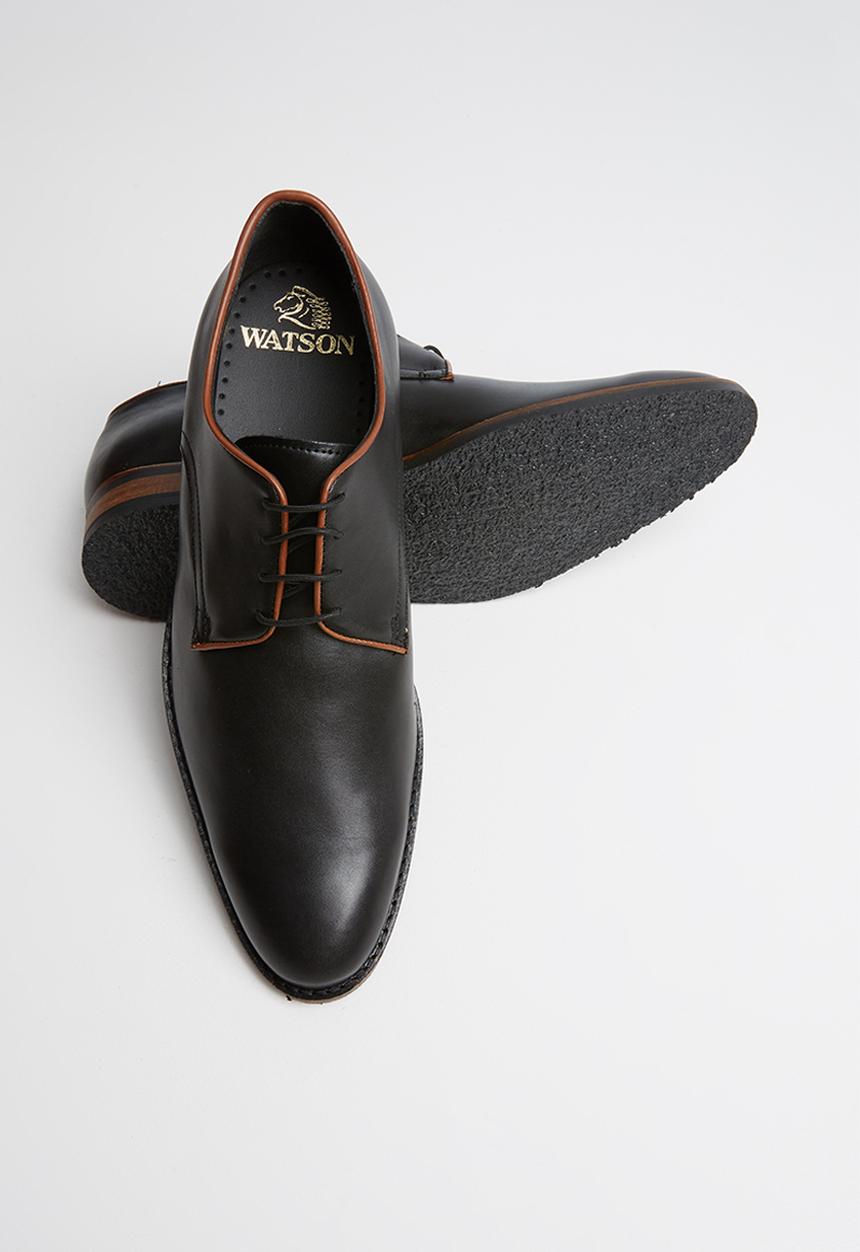Watson - Adam two tone derby - black