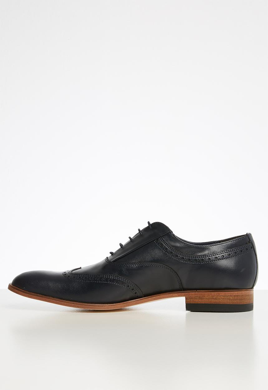 Watson - Leonard leather brogue -  dark navy