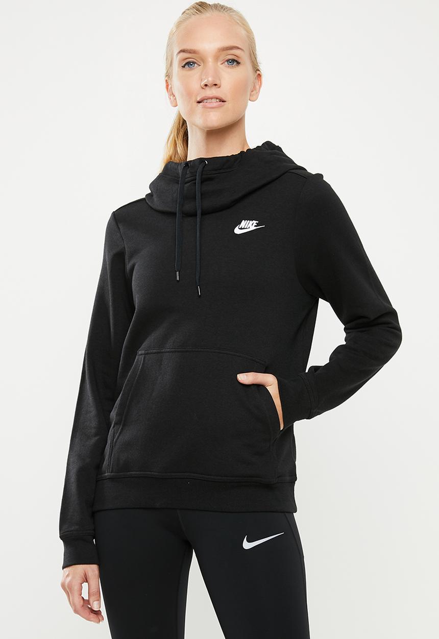 Nike - Nike funnel neck hoodie - black
