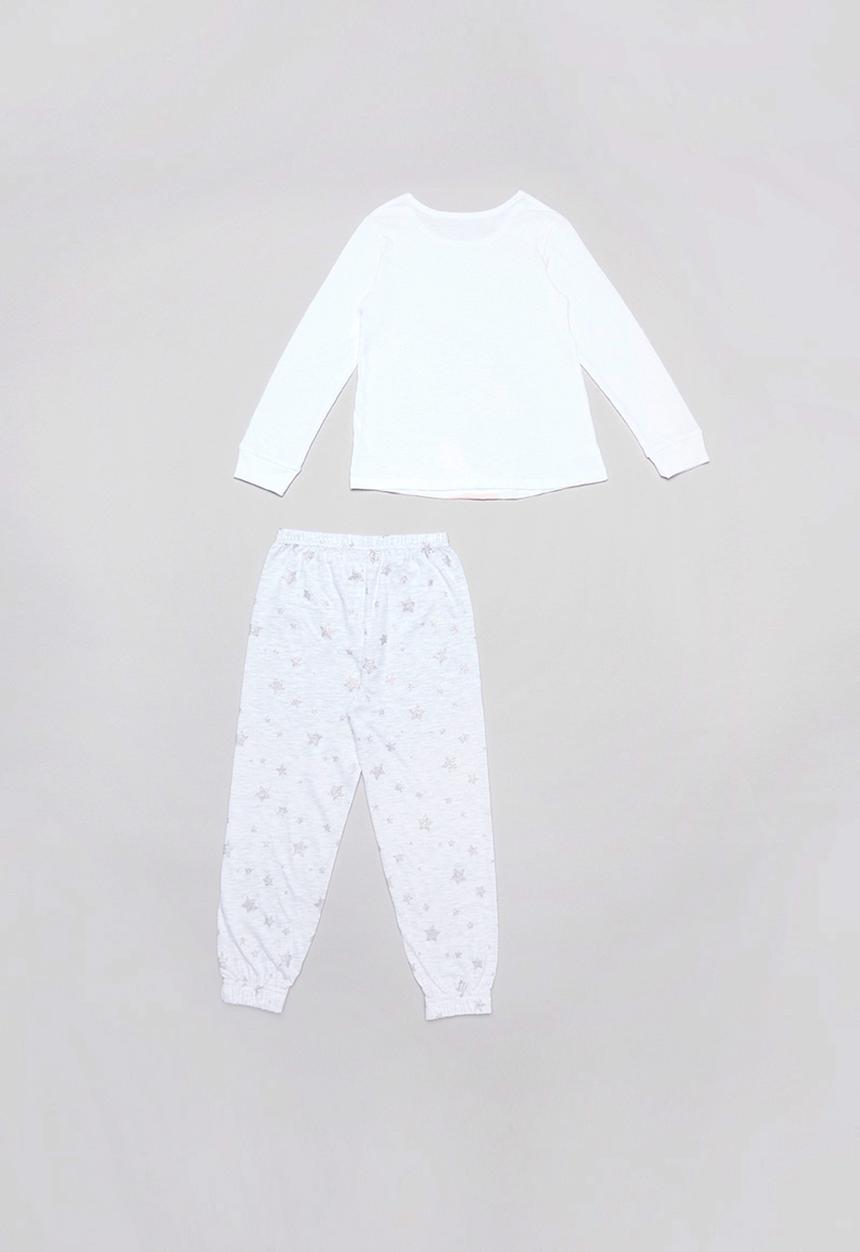 Pop Candy - Believe in magic pj set - white & grey 