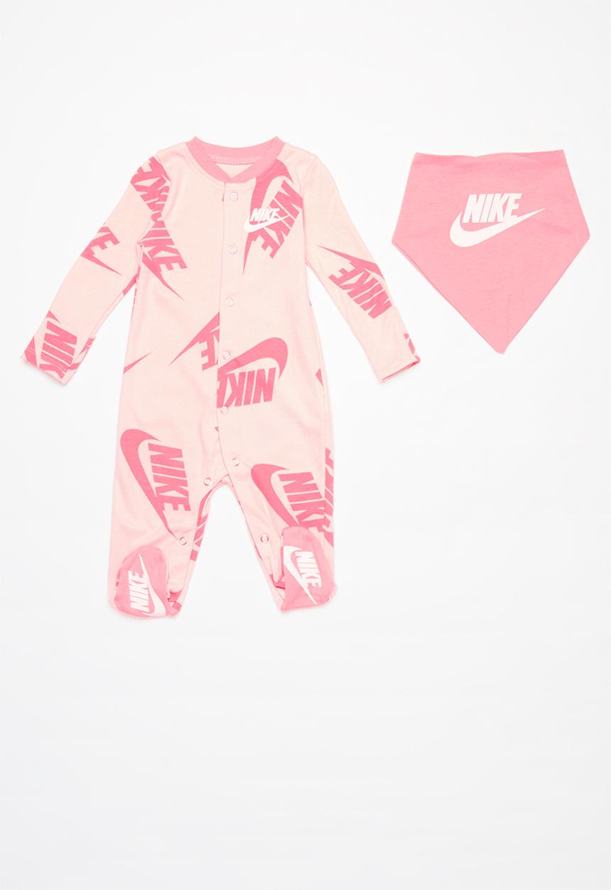 Nike - Nkn nsw footed coverall bib - echo pink
