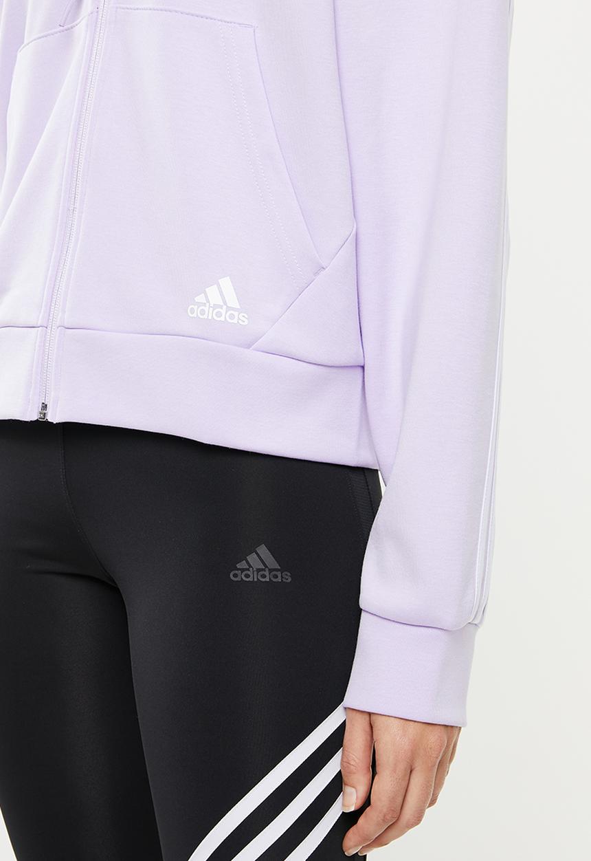 adidas Performance - Must have 3 stripe hoodie - purple 