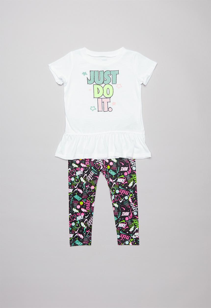 Nike - Nkg scribble tunic & leggings set - emerald rise