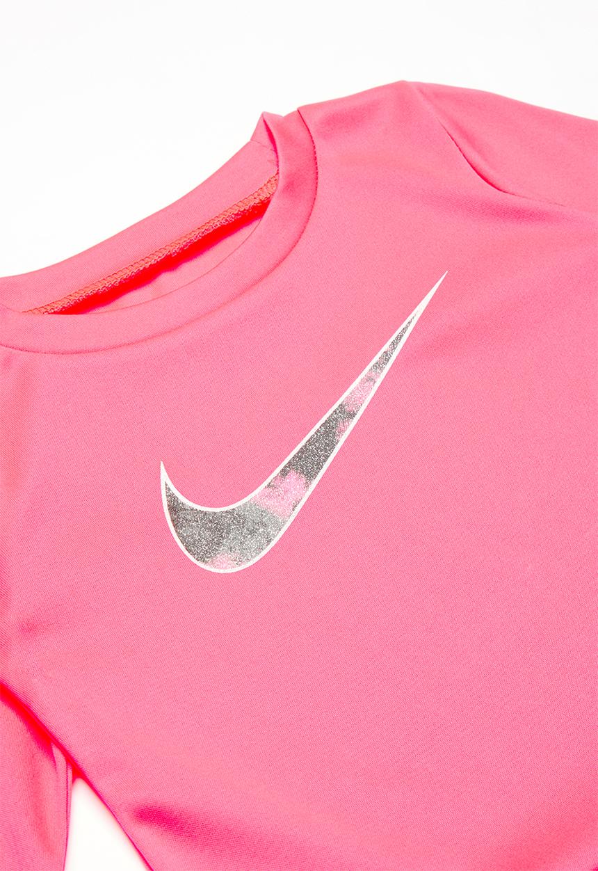 Nike - Nkg peplum tunic legging set - black & pink
