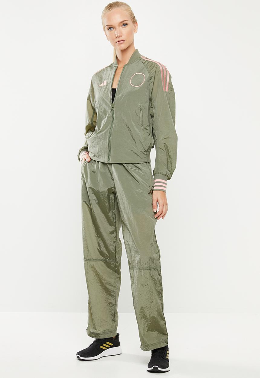 adidas Performance - Vrct woven jacket - green & pink
