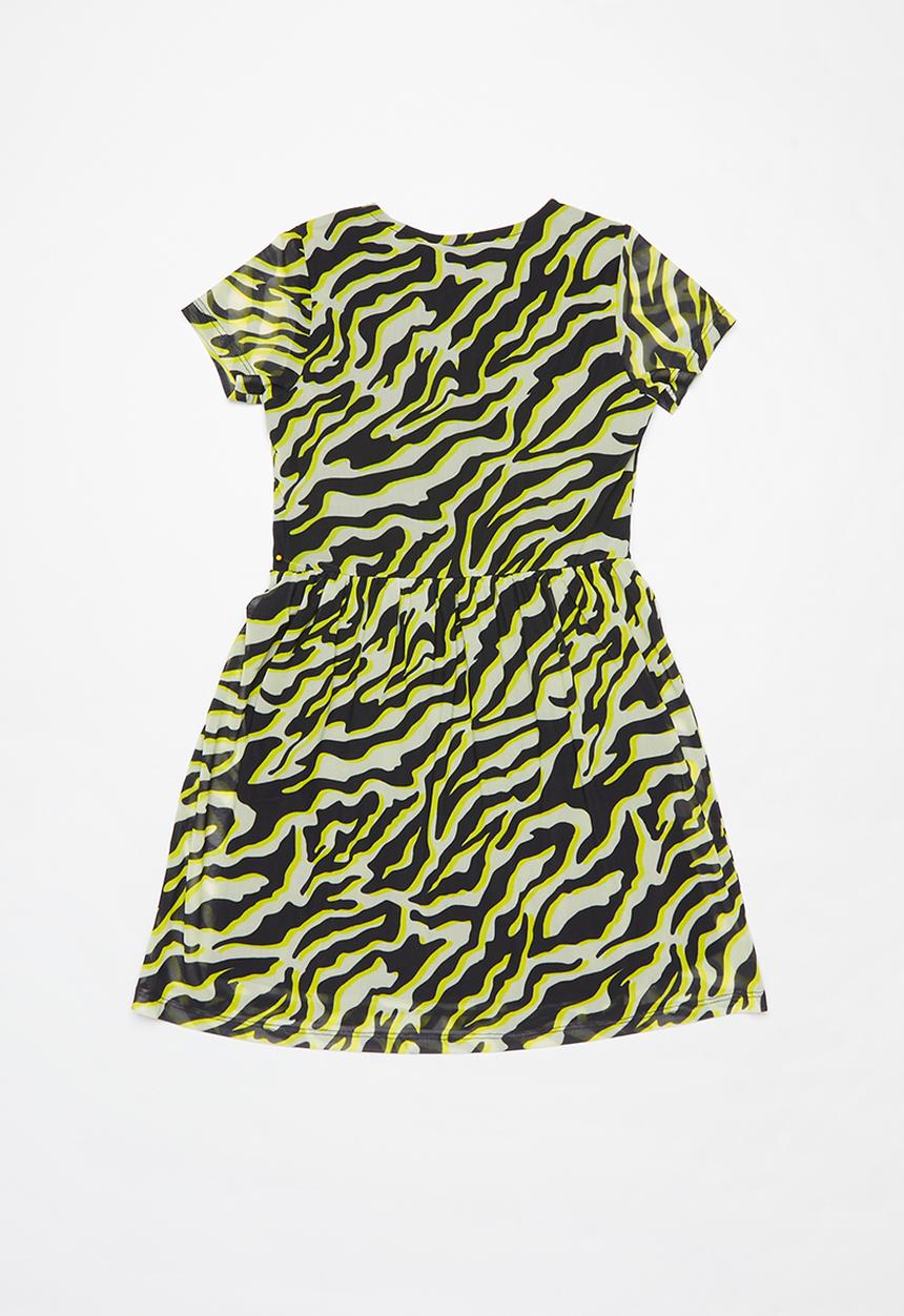 Name It - Lucky short sleeve dress - green & black 