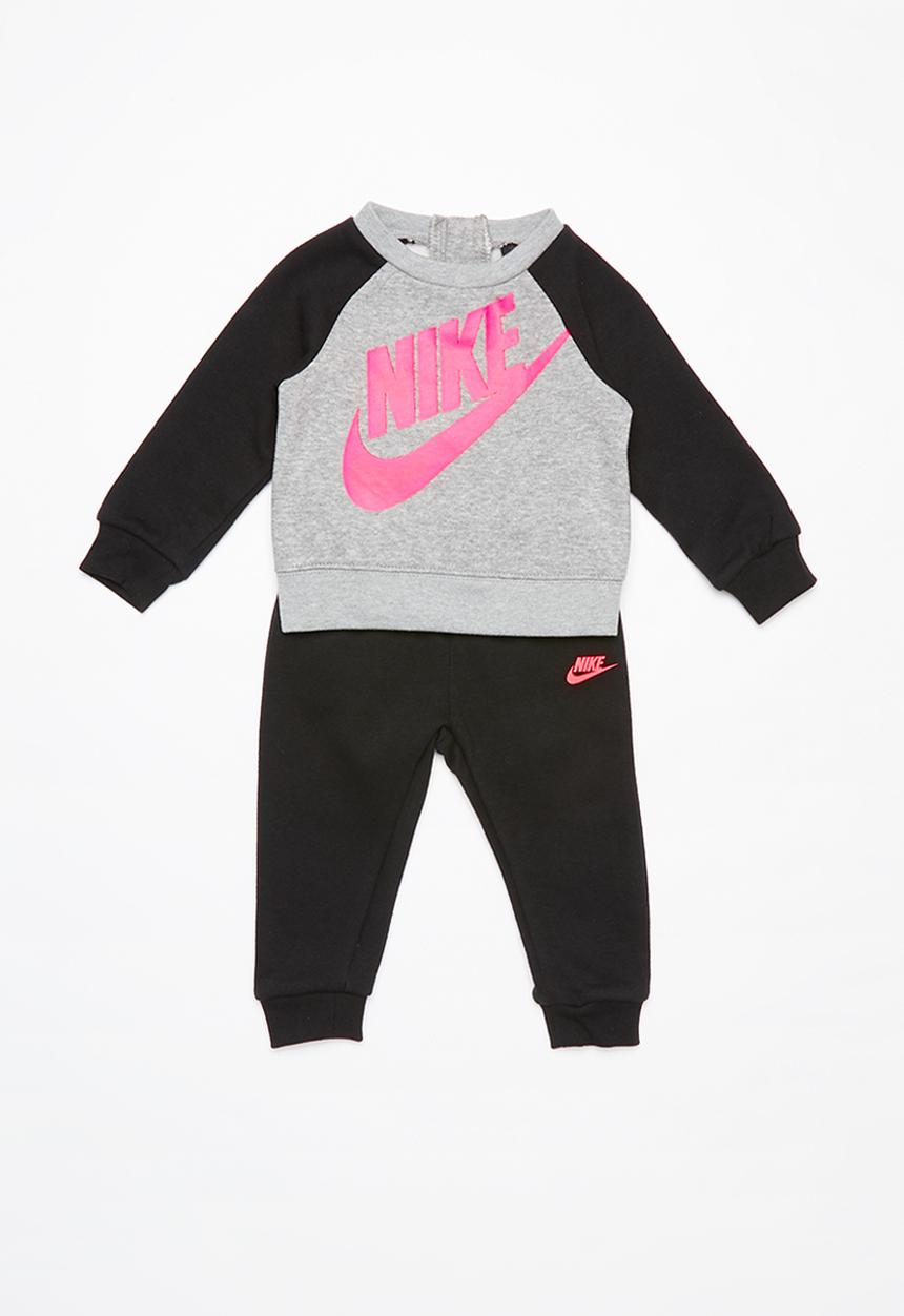 Nike - Nkg nsw heathered crew pantset - black