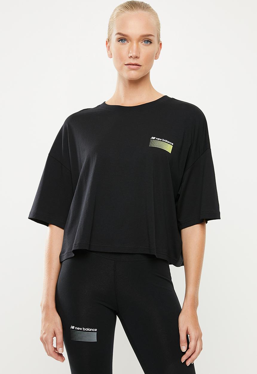 New Balance  - Optiks boxy tee - black