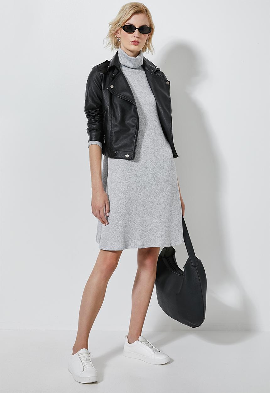 Superbalist - Cut & sew tunic dress - grey