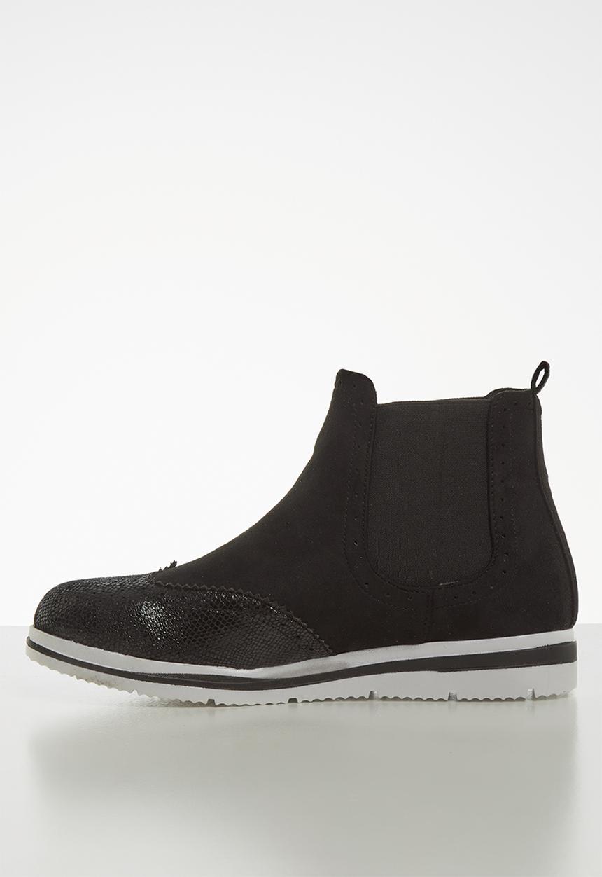 Jada - Flatform ankle boot - black