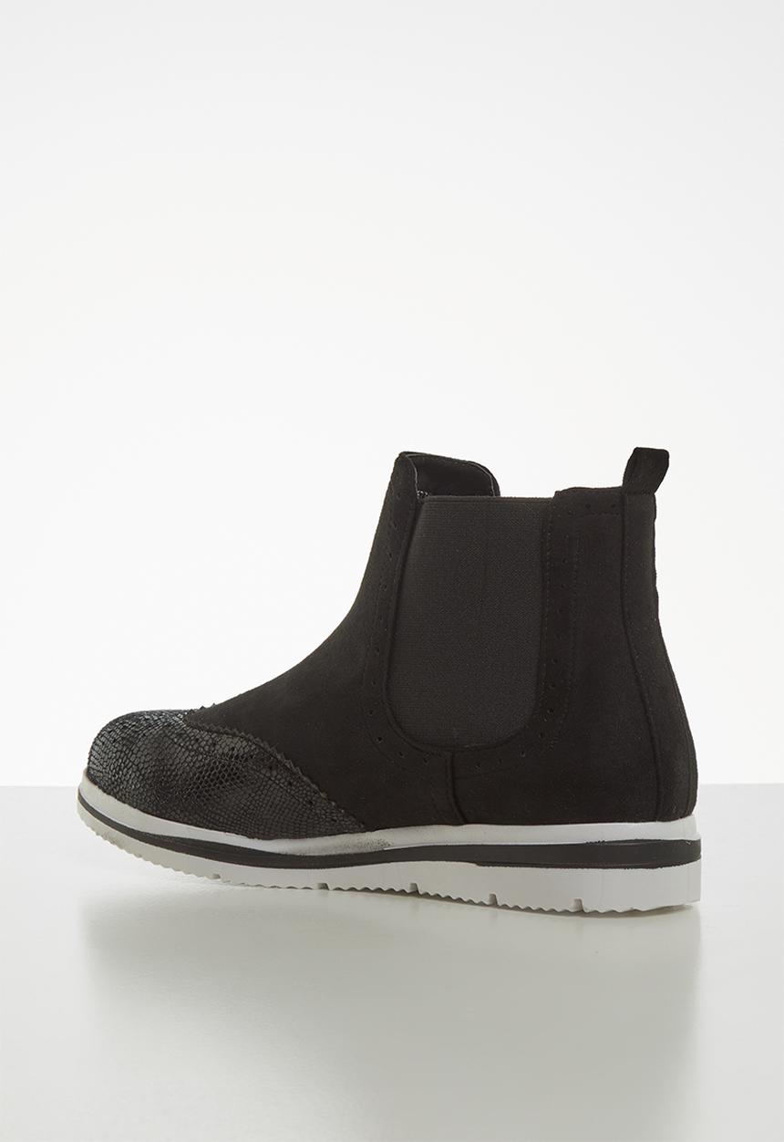 Jada - Flatform ankle boot - black
