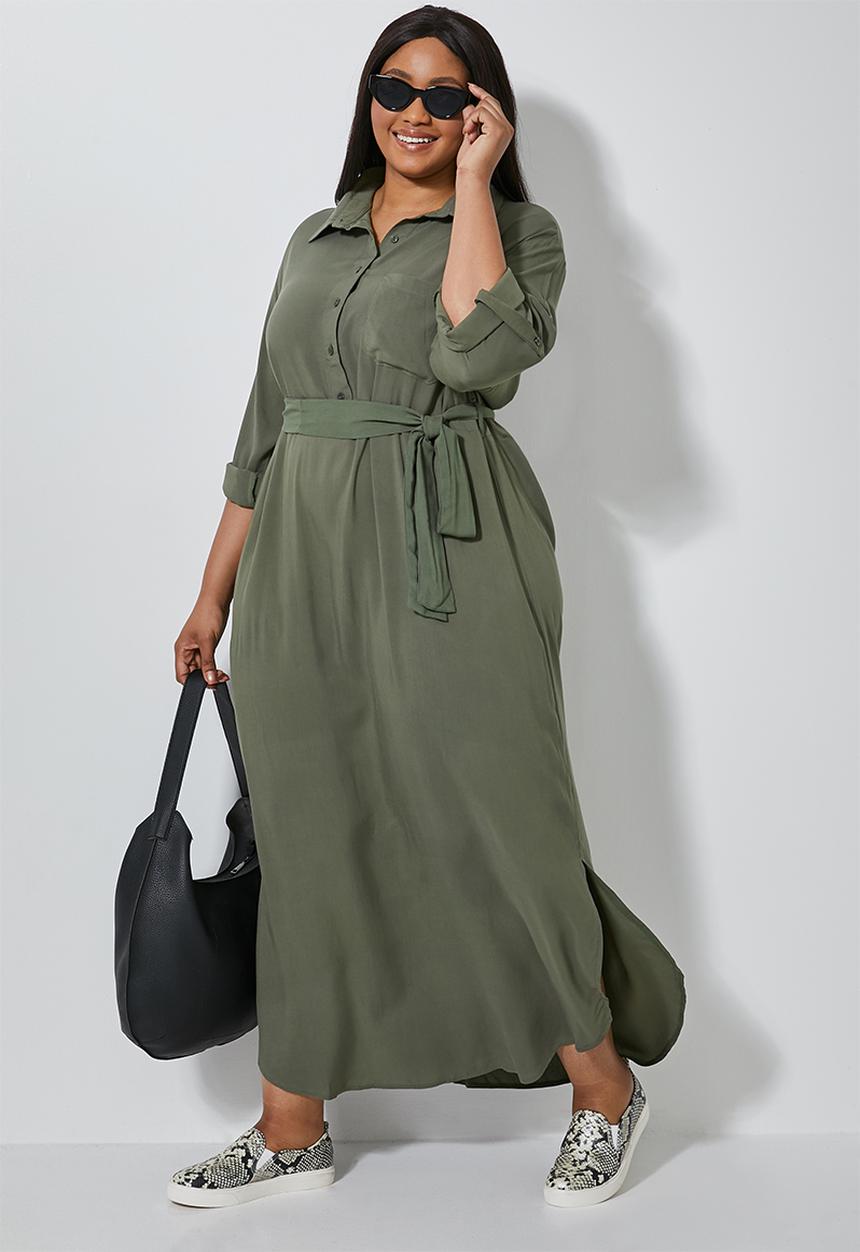 Superbalist - Maxi shirt dress - khaki 