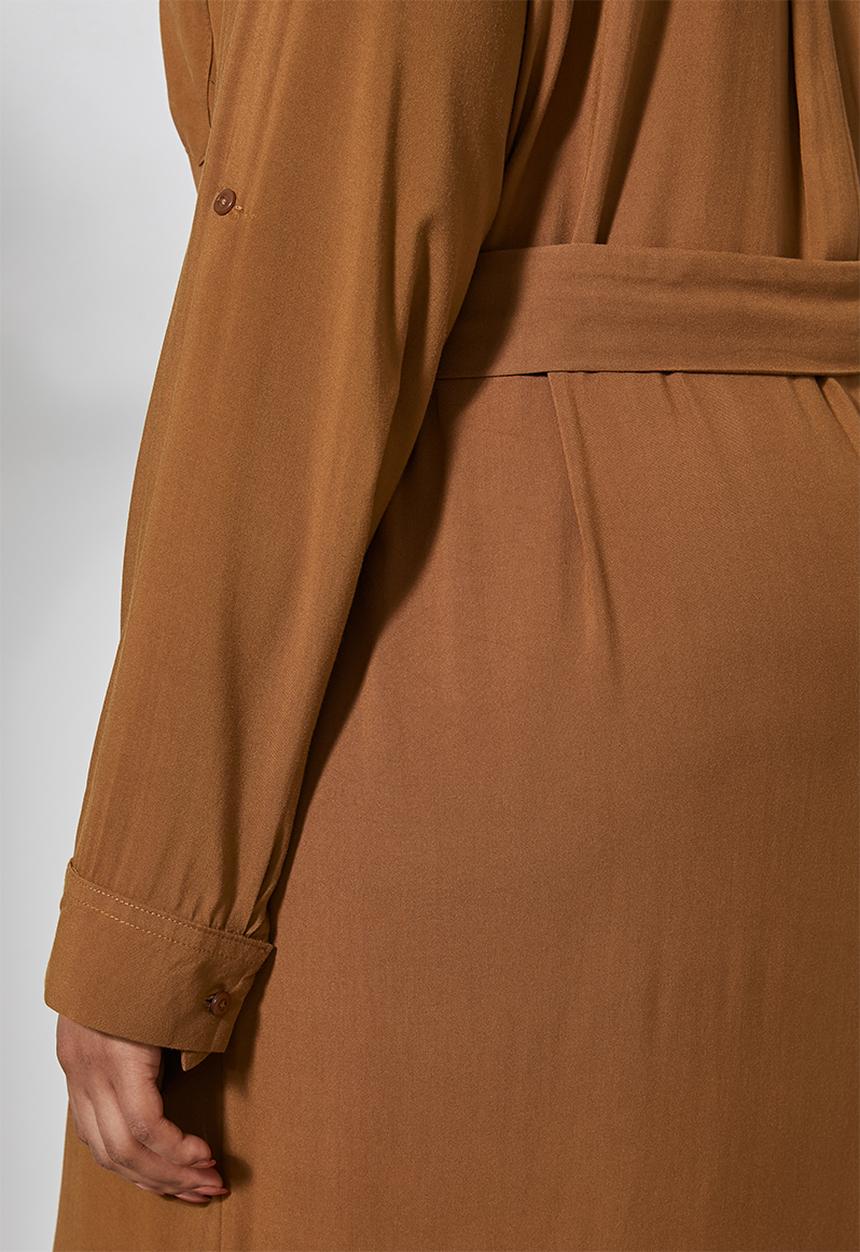 Superbalist - Maxi shirt dress - rust