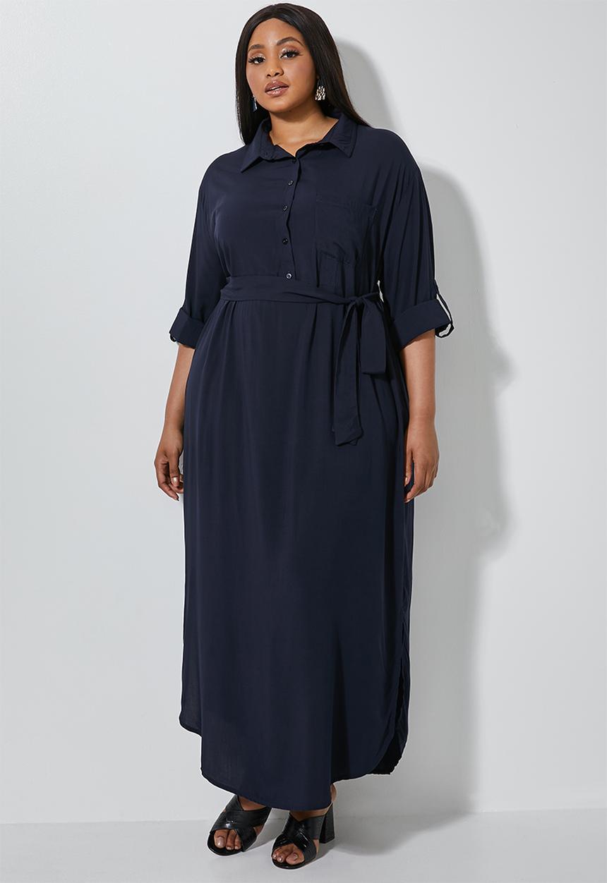Superbalist - Maxi shirt dress - navy