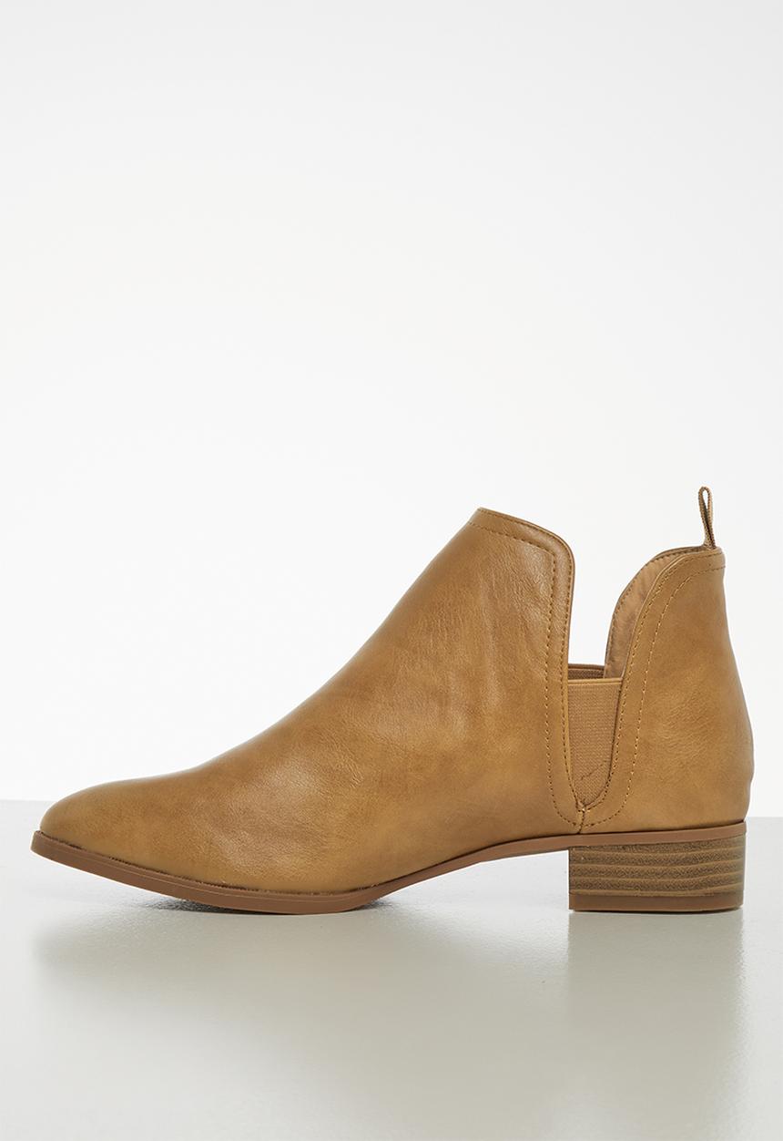 Jada - Brush ankle boot - tan