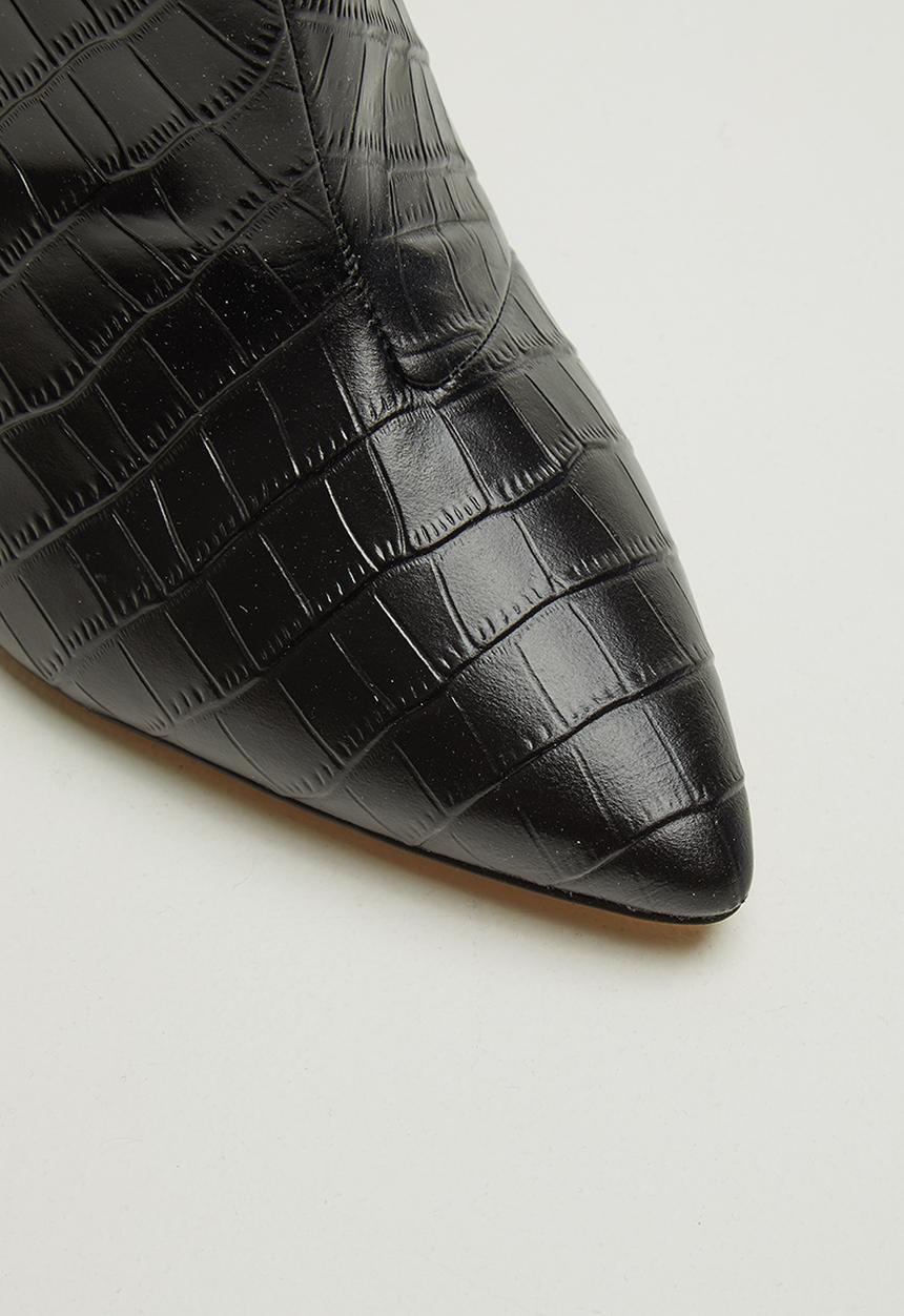 ALDO - Firleigh leather heel - black
