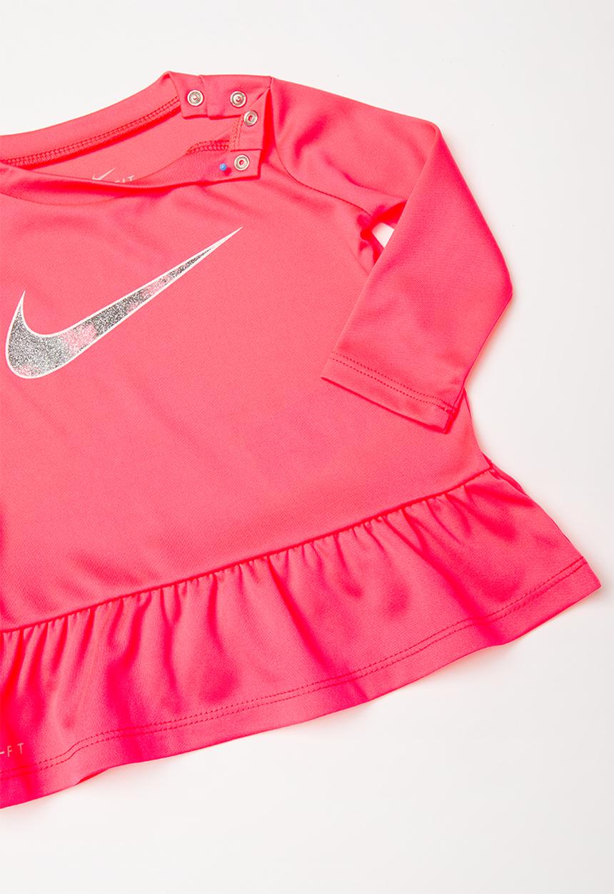 Nike - Nkg peplum tunic and leggings set - black & pink 