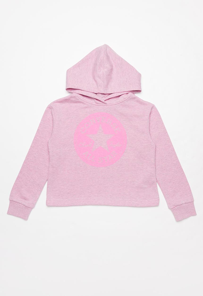 Converse - Converse overdye chuck patch hoodie - pink