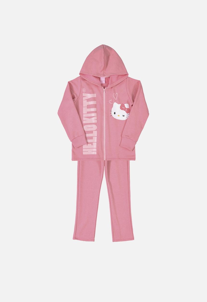 Hello Kitty - Girls kitty jacket & pants set - pink