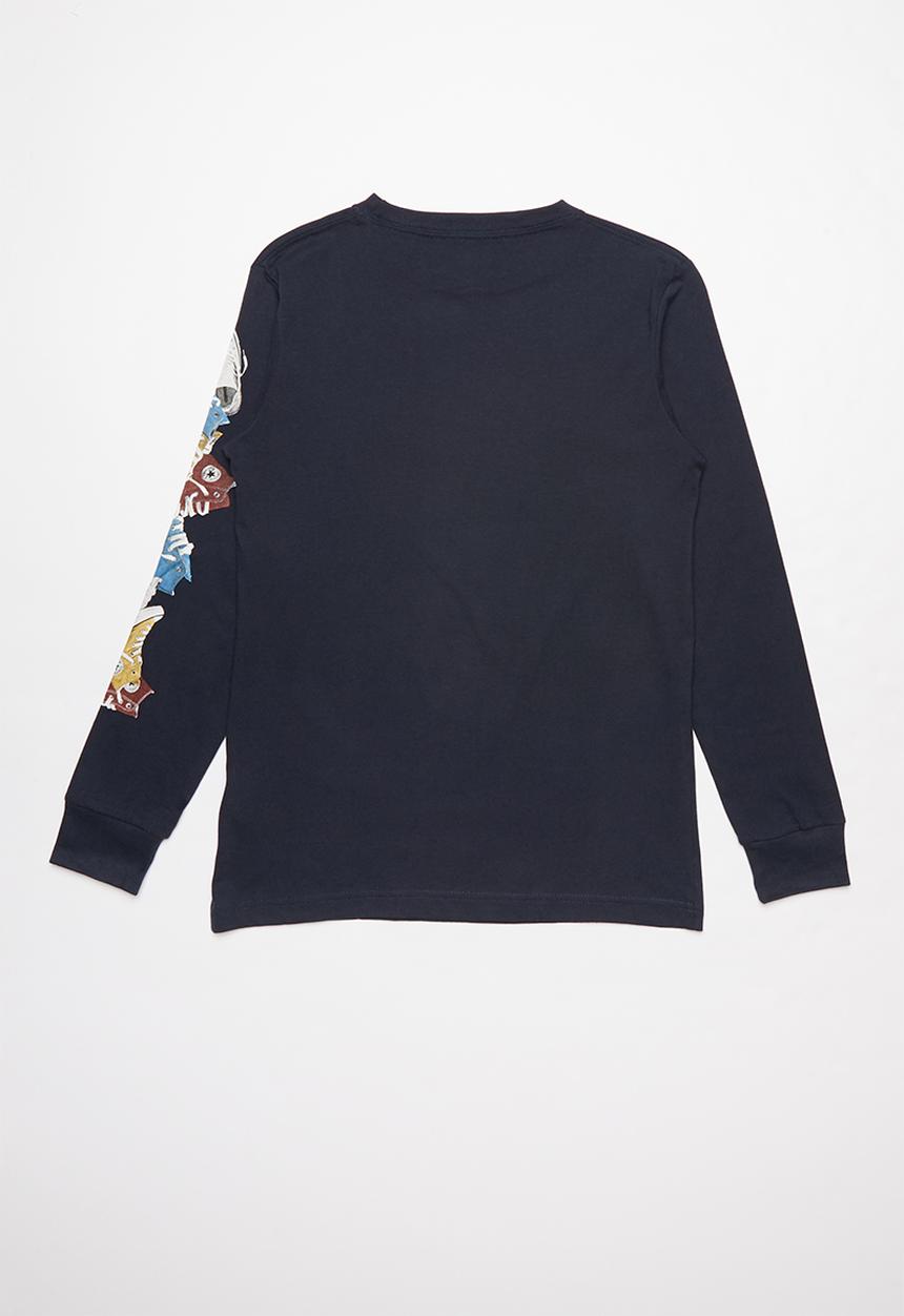 Converse - Converse sneaker sleeve longsleeve - navy