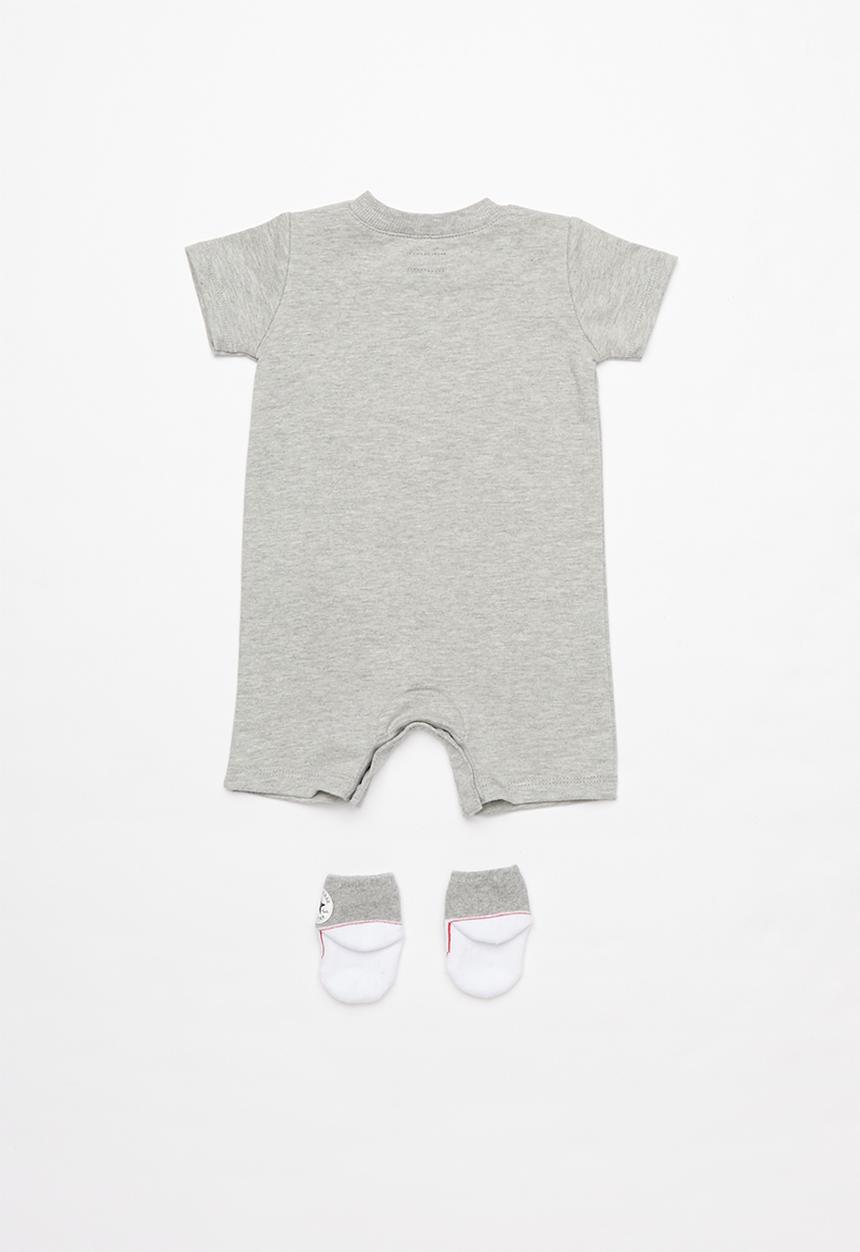 Converse - Converse lil chuck romper/sock set - grey