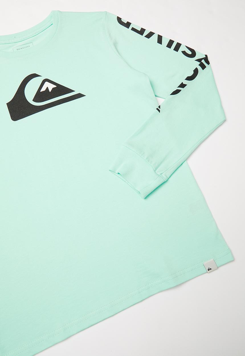 Quiksilver - Teens comp logo long sleeve - blue