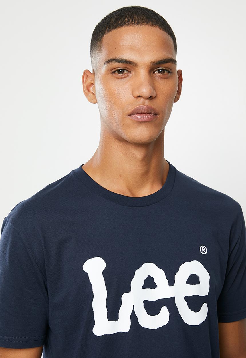 Lee  - Classic logo tee - navy 