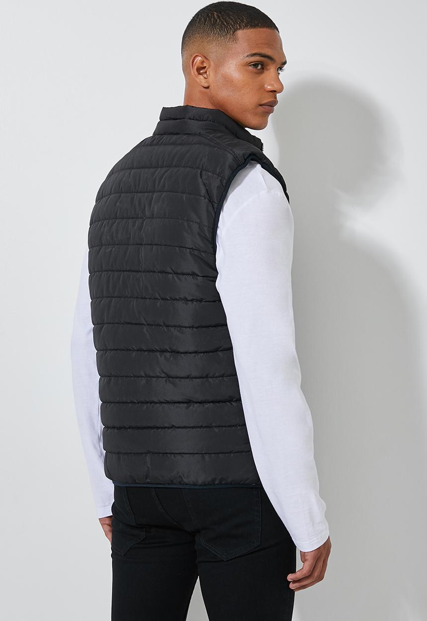 Superbalist - Lightweight sleeveless puffer jacket - black